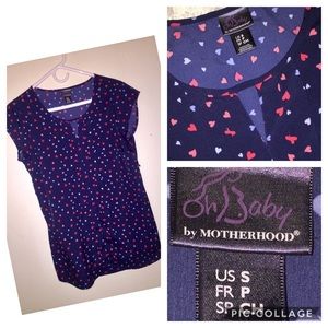 Cute! NWOT Motherhood Top (Small / Medium)
